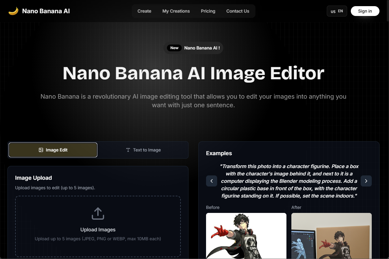 Nano Banana Ai Homepage